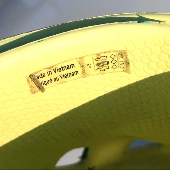 CROCS Jungle Green Lifted Clogs (Used) - Picture 8 of 9